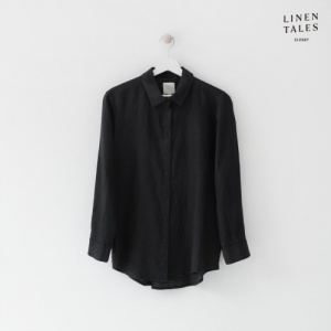 Linen Tales Linen Azalea Shirt - Black
